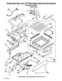 02 - Evaporator, Ice Cutter Grid And Water Parts parts for Kitchenaid Ice Machine KUIO18NNXS1 / from AppliancePartsPros.com