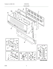 03 - Backguard parts for Frigidaire Range CEW30EF6GBB / from AppliancePartsPros.com