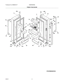 05 - Fresh Food Doors parts for Frigidaire Refrigerator EI28BS65KS6 / from AppliancePartsPros.com