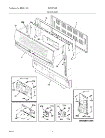 03 - Backguard parts for Frigidaire Range EW30EF65GBB / from AppliancePartsPros.com