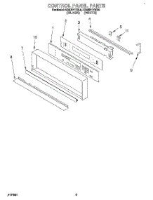 02 - Control Panel, Literature parts for Kitchenaid Oven KEMI371YBL0 / from AppliancePartsPros.com