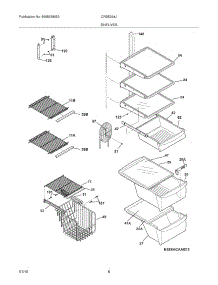 09 - Shelves parts for Frigidaire Refrigerator CRSE264JSS2 / from AppliancePartsPros.com