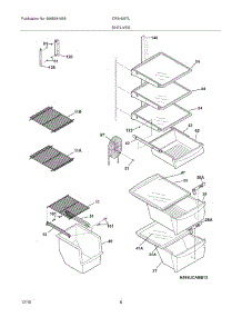 09 - Shelves parts for Frigidaire Refrigerator CRSH267LB2 / from AppliancePartsPros.com
