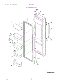 05 - Refrigerator Door parts for Frigidaire Refrigerator CRSH267LS2 / from AppliancePartsPros.com