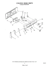 03 - Control Panel parts for Whirlpool Range RF385PCWN1 / from AppliancePartsPros.com