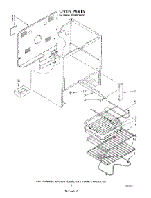 05 - Section parts for Whirlpool Range RF385PCWN1 / from AppliancePartsPros.com