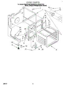 03 - Oven parts for Whirlpool Range RF385PXDZ0 / from AppliancePartsPros.com