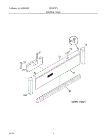 03 - Control Panel parts for Frigidaire Oven CGEB27Z7HB2 / from AppliancePartsPros.com