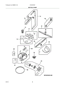 09 - Motor & Pump parts for Frigidaire Dishwasher EIDW5705PB0A / from AppliancePartsPros.com