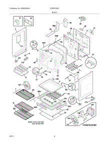 05 - Body parts for Frigidaire Range CGEF3032KWE / from AppliancePartsPros.com