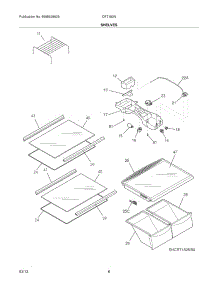 07 - Shelves parts for Frigidaire Refrigerator CRT182NB5 / from AppliancePartsPros.com