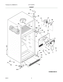 05 - Cabinet parts for Frigidaire Refrigerator CFHT1843PS1 / from AppliancePartsPros.com