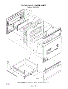 06 - Door And Drawer, Lit / Optional parts for Whirlpool Range RF385PXWN1 / from AppliancePartsPros.com