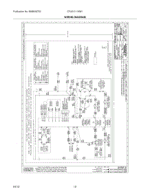 12 - Wiring Diagram parts for Frigidaire Washer Dryer Combo CFLE1011MW1 / from AppliancePartsPros.com