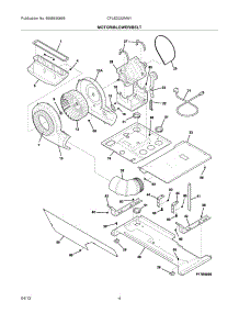 05 - Motor / Blower / Belt parts for Frigidaire Washer Dryer Combo CFLE2022MW1 / from AppliancePartsPros.com