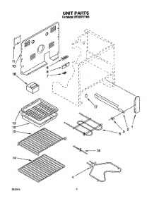 05 - Unit, Lit / Optional parts for Whirlpool Range RF385PXYN0 / from AppliancePartsPros.com