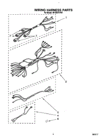 07 - Wiring Harness parts for Whirlpool Range RF385PXYN1 / from AppliancePartsPros.com