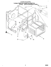 02 - Oven parts for Whirlpool Range RF385PXYN3 / from AppliancePartsPros.com