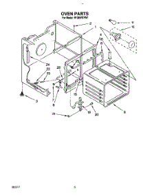 06 - Oven parts for Whirlpool Range RF385PXYQ1 / from AppliancePartsPros.com