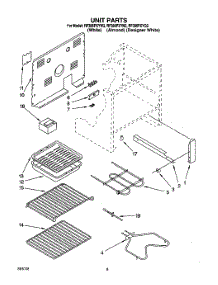 05 - Unit parts for Whirlpool Range RF385PXYQ2 / from AppliancePartsPros.com