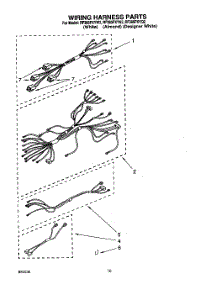 06 - Wiring Harness, Lit / Optional parts for Whirlpool Range RF385PXYQ2 / from AppliancePartsPros.com