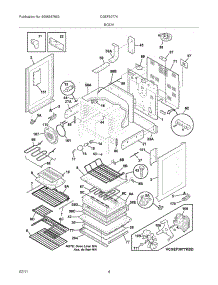 05 - Body parts for Frigidaire Range CGEF3077KWD / from AppliancePartsPros.com