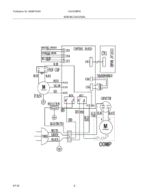 04 - Wiring Diagram parts for Frigidaire Air Conditioner CAHE25ER0 / from AppliancePartsPros.com