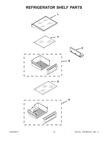 05 - Refrigerator Shelf Parts parts for Kitchenaid Refrigerator KSSC42FTS17 / from AppliancePartsPros.com