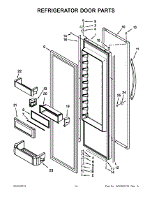 07 - Refrigerator Door Parts parts for Kitchenaid Refrigerator KSSC42FTS17 / from AppliancePartsPros.com