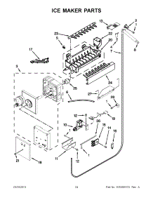 12 - Ice Maker Parts parts for Kitchenaid Refrigerator KSSC42FTS17 / from AppliancePartsPros.com
