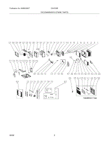 03 - Recommended Spare Parts parts for Frigidaire Air Conditioner CAHE25ER13 / from AppliancePartsPros.com