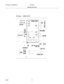 04 - Wiring Diagram parts for Frigidaire Air Conditioner CAHE25ERA / from AppliancePartsPros.com