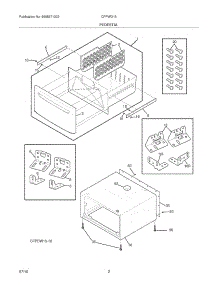 03 - Pedestal parts for Frigidaire Pedestal CFPWD15W1 / from AppliancePartsPros.com