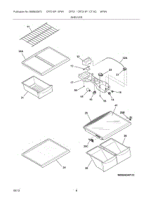 07 - Shelves parts for Frigidaire Refrigerator CRT215PB1 / from AppliancePartsPros.com