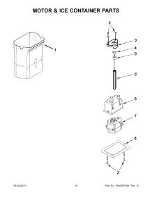 05 - Motor & Ice Container Parts parts for Kitchenaid Refrigerator KSSC42QTS17 / from AppliancePartsPros.com