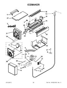 15 - Icemaker parts for Kitchenaid Refrigerator KSSC42QTS17 / from AppliancePartsPros.com