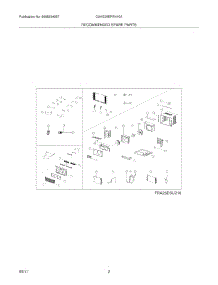 03 - Recommended Spare Parts parts for Frigidaire Air Conditioner CAHE25ERR410A10 / from AppliancePartsPros.com