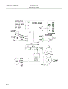 06 - Wiring Diagram parts for Frigidaire Air Conditioner CAHE25ERR410A10 / from AppliancePartsPros.com