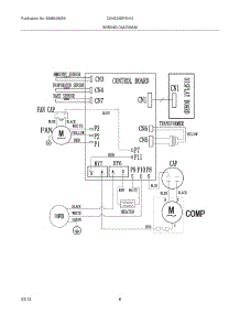 04 - Wiring Diagram parts for Frigidaire Air Conditioner CAHE25ERR410A14 / from AppliancePartsPros.com