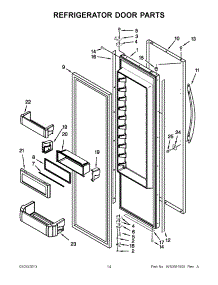07 - Refrigerator Door Parts parts for Kitchenaid Refrigerator KSSC48FTS17 / from AppliancePartsPros.com