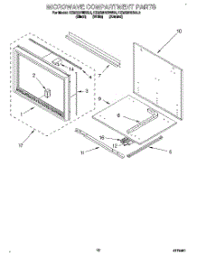 08 - Microwave Compartment parts for Kitchenaid Oven KEMS378BAL2 / from AppliancePartsPros.com