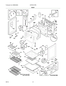 07 - Body parts for Frigidaire Range CGIF3061NFB / from AppliancePartsPros.com
