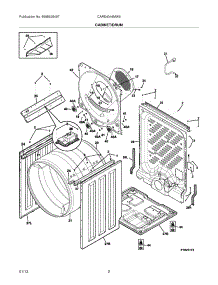 03 - Cabinet / Drum parts for Frigidaire Dryer CARE4044MW0 / from AppliancePartsPros.com
