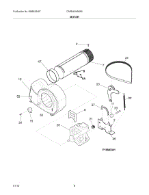 09 - Motor parts for Frigidaire Dryer CARE4044MW0 / from AppliancePartsPros.com