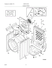 03 - Cabinet / Drum parts for Frigidaire Dryer CASE7021NW0 / from AppliancePartsPros.com
