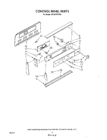 03 - Control Panel parts for Whirlpool Range RF387PXVM0 / from AppliancePartsPros.com