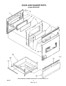 05 - Door And Drawer parts for Whirlpool Range RF387PXVM0 / from AppliancePartsPros.com