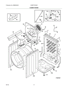 03 - Cabinet / Drum parts for Frigidaire Dryer CASE7074NW2 / from AppliancePartsPros.com
