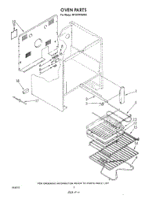 05 - Section parts for Whirlpool Range RF387PXWN1 / from AppliancePartsPros.com