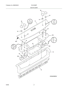 03 - Backguard parts for Frigidaire Range CGLES385FB5 / from AppliancePartsPros.com